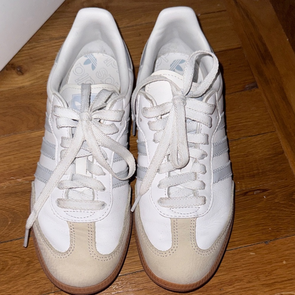 adidas White and Tan Sneakers